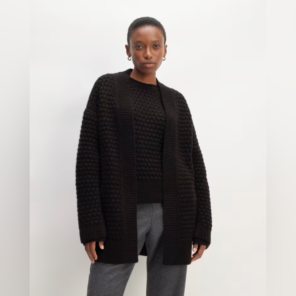 NWOT Everlane The Cloud Oversized Textured Cardigan S!